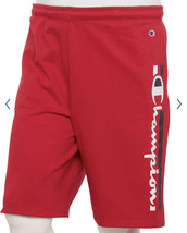 Mens Big &amp; Tall Champion Athletic Gym Lounge Sleepwear Fleece Shorts 5X Red - £23.30 GBP