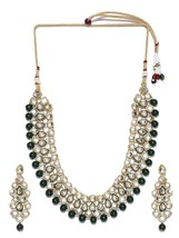 Gold Plated Jewelry Set for Women Kundan Stone Necklace - £17.09 GBP