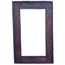 Full-length Moroccan mirror, Unique Inlaid wood framed wall mirror for sale - $190.99