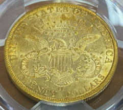 1883-CC $20 Gold Liberty Double Eagle Graded by PCGS as AU53 Gorgeous! - £5,842.84 GBP