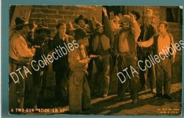 TWO-GUN Stick UP-SILENT FILM--1920s-ARCADE Card G - £10.42 GBP