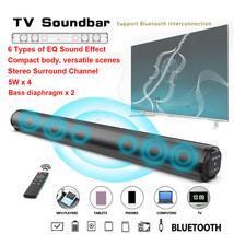 Bluetooth Speaker Sound Bar Wired Wireless Subwoofer Bass Home Theater TV Remote - £46.42 GBP