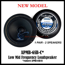One Pair APMB-6SB-C Sealed Back Car Audio Full Range Loud Speakers Audio... - $76.99