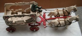 Cast Iron-Overland Circus--Horse Drawn Organ Wagon + Driver..14&quot; long--old er. - £97.73 GBP