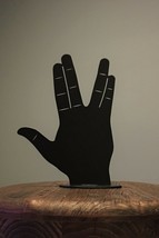 Life Size Live Long &amp; Prosper Metal Hand Sign Star Trek Mr. Spock Vulcan Salute - £26.95 GBP