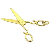 Vintage 10K Yellow Gold Scissors Shears Charm - £66.64 GBP