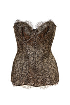 AGENT PROVOCATEUR Donne Corsetto Lusso Biancheria Intima Nera Taglia S - £374.90 GBP