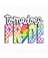 Tornadoes Pride PNG, Checkered Tornadoes PNG, Lightning Bolt, Neon Masco... - $45.66 MXN