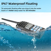 Retevis RT55 Handheld Marine RadioMarine Two-Way Radios Floating IP67 - £48.16 GBP