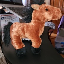 Webkinz Brown Arabian Horse HM101 No code 8&quot; Plush Stuffed Animal  - $6.93