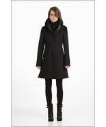 NWT Soia &amp; Kyo Tyra Black Wool Fitted Coat $470 XXS - £162.92 GBP