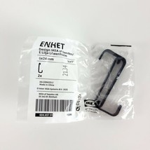 IKEA 2 Pack Small Hooks Black Towel Clothes Hanging Wall Mount Anthracit... - $10.88