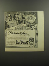 1953 Bon Vivant Soup Ad - Distinctive soup.. for your festive dining - £14.78 GBP