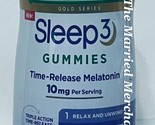 Nature&#39;s Bounty Sleep 3 Gummies Time Release 10 mg Melatonin 60 ea 9/24 ... - $15.95