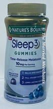 Nature&#39;s Bounty Sleep 3 Gummies Time Release 10 mg Melatonin 60 ea 9/24 FRESH! - £12.49 GBP