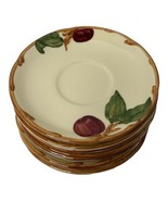 8 Vintage Franciscan Apple Blossom Saucer Plates 5 7/8&quot;  Made In USA - $73.04 CAD