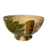 Tabletops Lifestyles Kona Palm Tree Soup Cereal Bowl Hand Painted Tropic... - $17.71