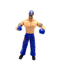 WWE JAKKS Pacific Rey Mysterio 2003 6.75&quot; Wrestling Action Figure Blue Toy Vntg - £9.00 GBP