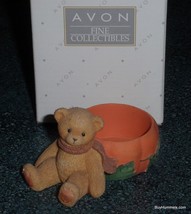 Enesco Cherished Teddies Collectible Figurine Avon Autumn Tealight Holde... - £6.09 GBP