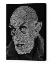 Nosferatu 1922 Movie Script Mosaic AMAZING Framed 9X11 Limited Edition Art w/COA - £17.58 GBP