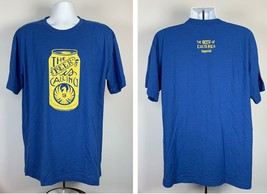Imperial Cerveza The Beer is Calling Costa Rica T Shirt Mens XXL Blue 50/50 - £20.95 GBP