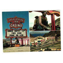 Vintage Postcard Gold Strike Hotel Casino Inn Marquee Vacation Tourism Train - £7.47 GBP