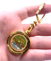 Heidelberg Keychain Key Ring Fob Metal Germany Souvenir Travel Gold Tone... - $13.09