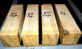 ONE (1) KILN DRIED BALD CYPRESS BOWL BLANKS TURNING LUMBER WOOD 3&quot; X 3&quot; ... - $29.65