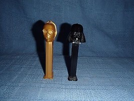 Star Wars Pez Dispensers Darth Vader and C-3PO Pez Candy Pieces Collectible - £7.84 GBP