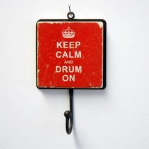 BuyGifts Keep Calm and Drum On Wall Hook - £19.62 GBP