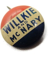 Willkie and McNary Campaign Button Pin Pinback Brooch Vintage Small - £23.52 GBP