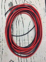 18 Gauge Silicone Wire 5 ft red and 5 ft Black Flexible 18 AWG Stranded Tinned - £11.14 GBP