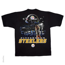 New Pittsburgh Steelers Sky Helmet T Shirt Nfl Licensed Apparel Nwt - £17.40 GBP+