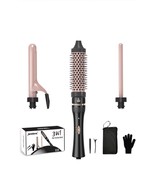 3-in-1 Curling Wand Set Hair Waver with 3 Interchangable Ceramic Barrels - $27.79 CAD