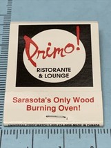 Vintage Matchbook Cover   Primo!  Restaurante $ Lounge  Sarasota, Fl gmg - $12.38