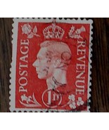 Nice Vintage Used Postage Revenue 1 D Stamp, GOOD COND - 1940&#39;s - £2.35 GBP