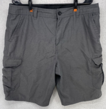 O&#39;NEILL Shorts Men&#39;s Size 36 Gray Cargo Pocket Hybrid Board Swim  21&quot; Out Seam - £23.34 GBP
