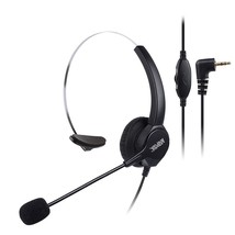 AGPtEK 2.5mm Monaural Headset for Desk Phones, 6FT Hands-Free Noise Canc... - £23.97 GBP