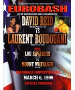 * David Reid vs Boudouani Boxing Offical On Site Program 1999 * - £7.86 GBP
