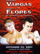 Fernando Vargas vs Flores Official Boxing Program 2001 - £12.86 GBP