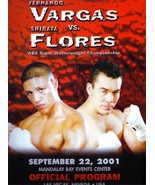 Fernando Vargas vs Flores Official Boxing Program 2001 - $21.73 CAD
