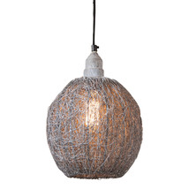 Nesting Wire Hanging Light Pendant in Weathered Zinc - £62.18 GBP