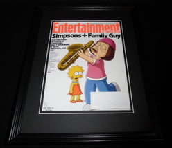 Simpsons / Family Guy Framed ORIGINAL 2014 Entertainment Weekly Cover  - £27.68 GBP