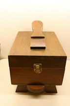 Vintage Wooden Shoe Shine Box Kit Empire Brush Polish Rag Snow Proof Water Proof - £33.30 GBP