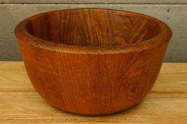 Dansk International Mcm Wood Denmark Staved Teak Chunky Round Salad Bowl - $34.64