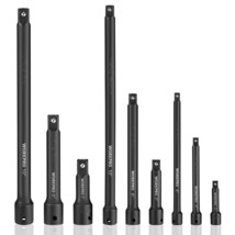 WORKPRO 9 PCS Impact Driver Extension Bar Set, 1/4&quot;, 3/8&quot; and 1/2&quot; Drive... - $33.99