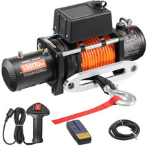 VEVOR Electric Winch, 13500 lbs, 12V DC, with Φ3/8 in x 80 ft Synthetic ... - €218,46 EUR