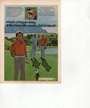 1975 munsingwear princeville golf hawaii don meredith  Vtg Magazine Prin... - $13.80 CAD
