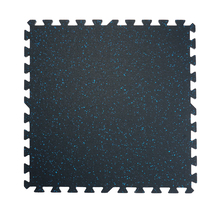 VEVOR 0.56&quot; Thick Gym Floor Mats, 12pcs Rubber Top with EVA Foam, Black ... - $1,571.11 MXN