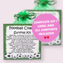 Football Coach Survival Kit ~ Fun Novelty Keepsake Gift &amp; Greetings Card - £6.94 GBP